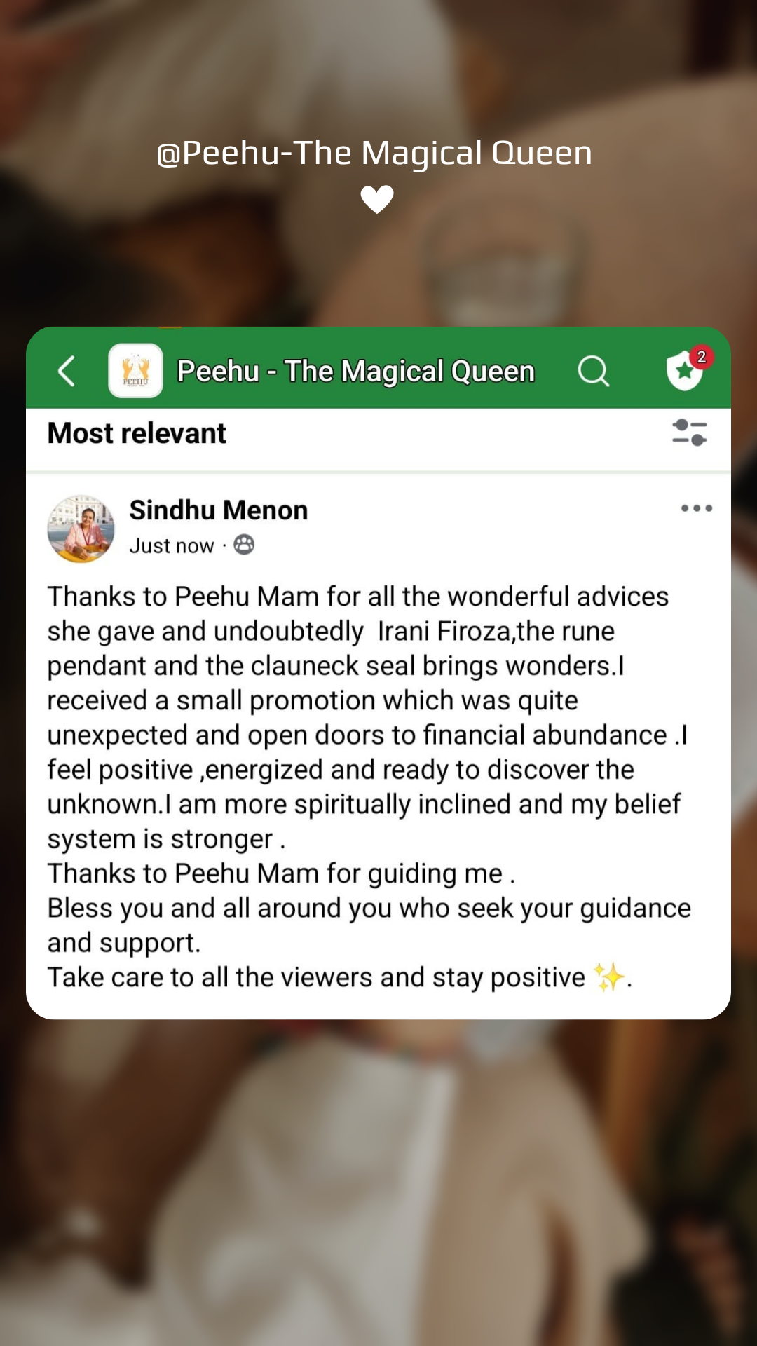 Testimonial Profile